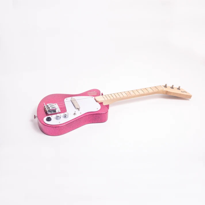 Loog Mini Electric Guitars SPECIAL, sparkel pink