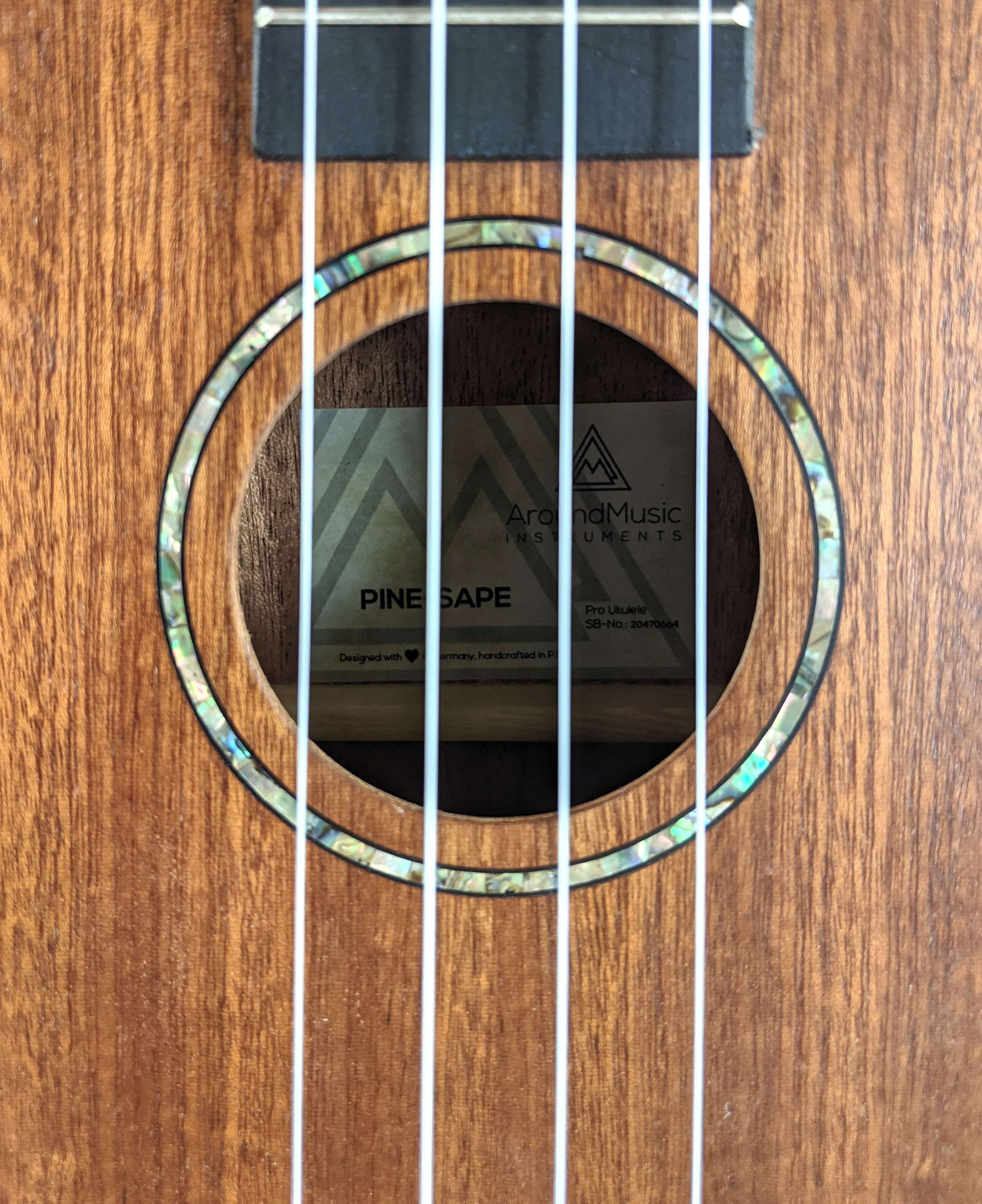 Around Music Instruments Pineapple Sapele Soprano Ukulele Around Music Instruments Pineapple Sapele Soprano Ukulele