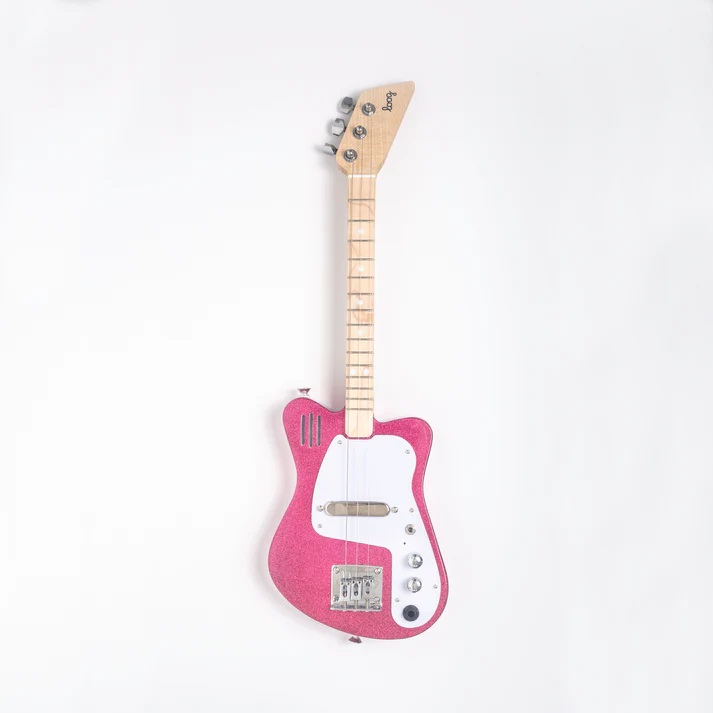 Loog Mini Electric Guitars SPECIAL, sparkel pink